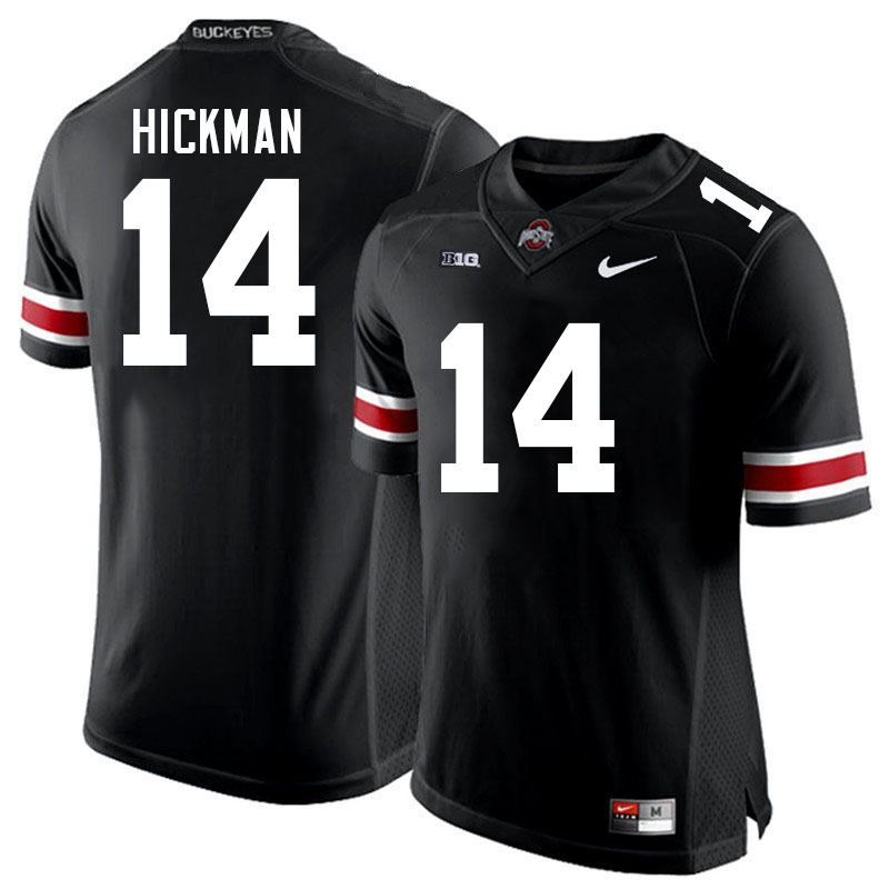 #14 Ronnie Hickman Ohio State Buckeyes Jerseys Football Stitched-Black